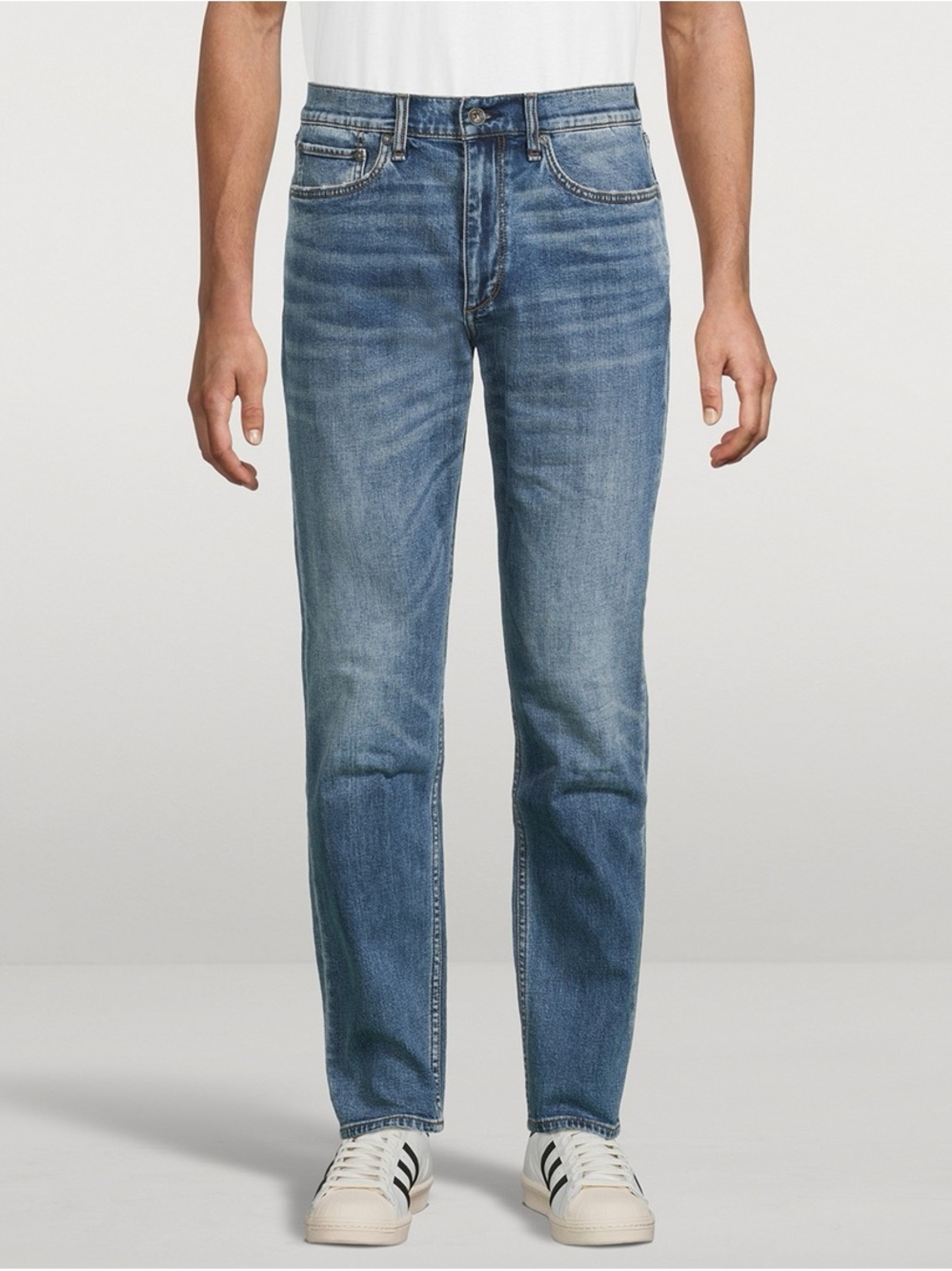 Rag & Bone Standard Issue Fit 2 Slim-Fit Straight Blue Jeans Size 29 DEFECT